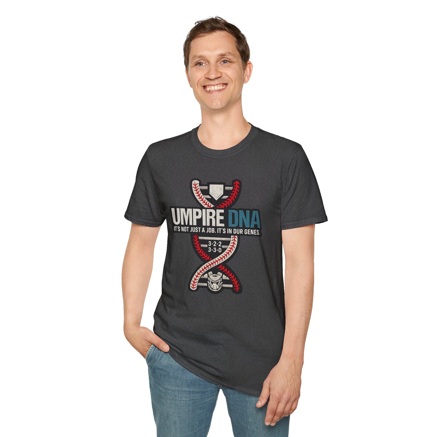 Umpire DNA T-Shirt — "It's Not Just a Job. It's in Our Genes." Baseball Umpire Shirt