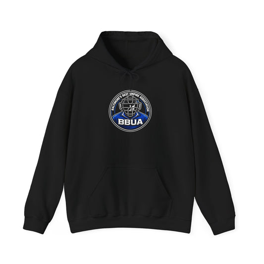 Baltimore Best Umpire Association Logo Hoodie – Retro Crest Sweatshirt