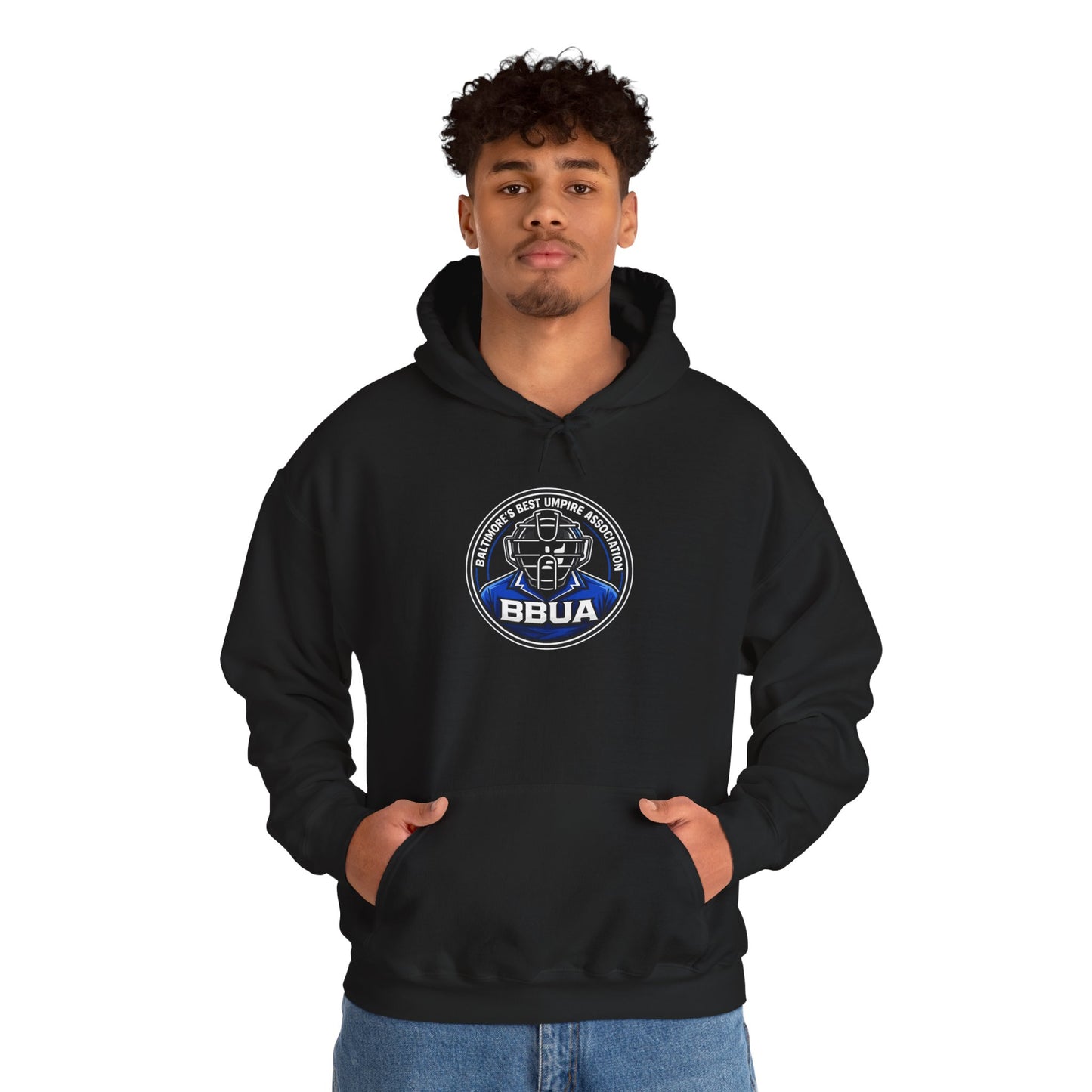 Baltimore Best Umpire Association Logo Hoodie – Retro Crest Sweatshirt