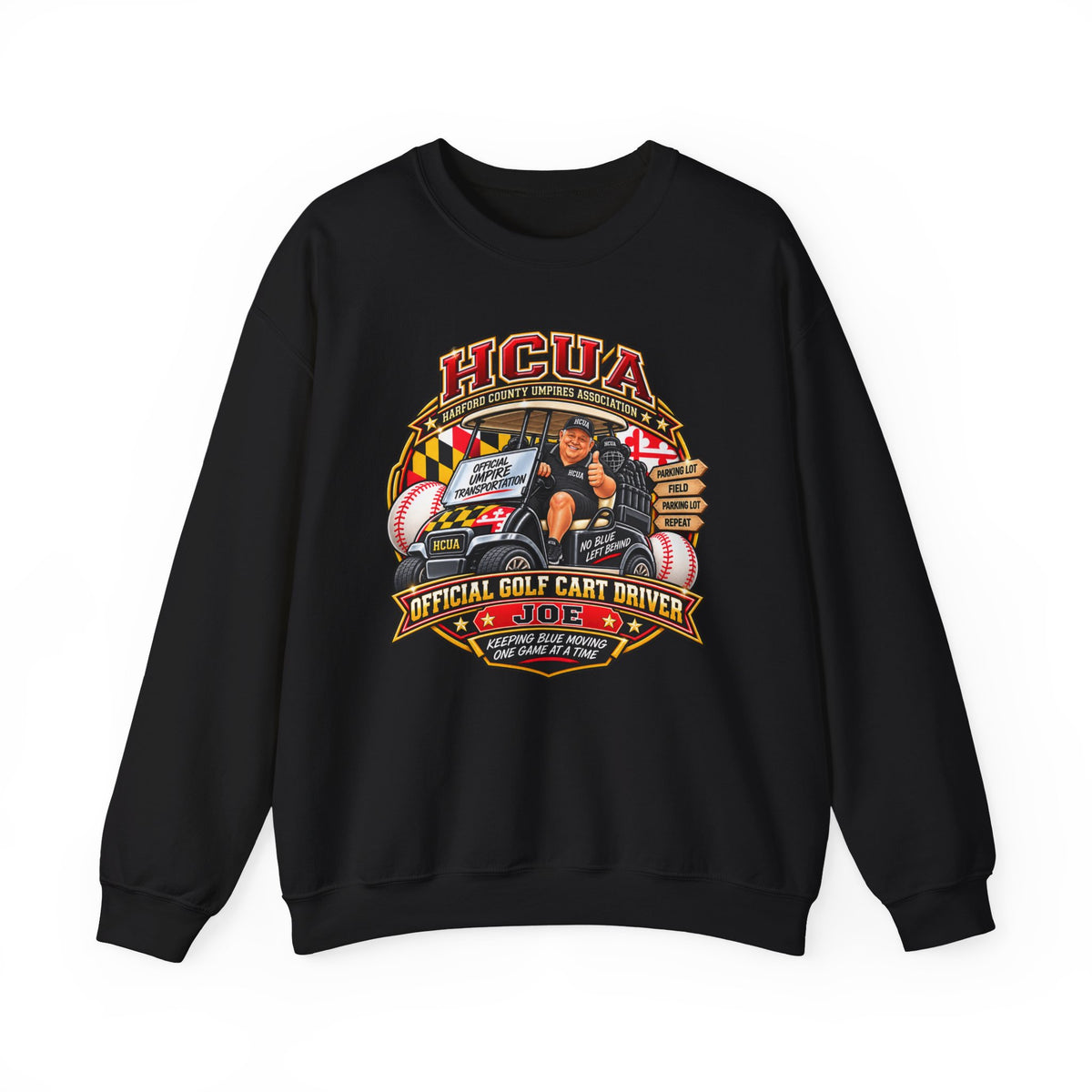 JOE HCUA Official Golf Cart Driver Sweatshirt: