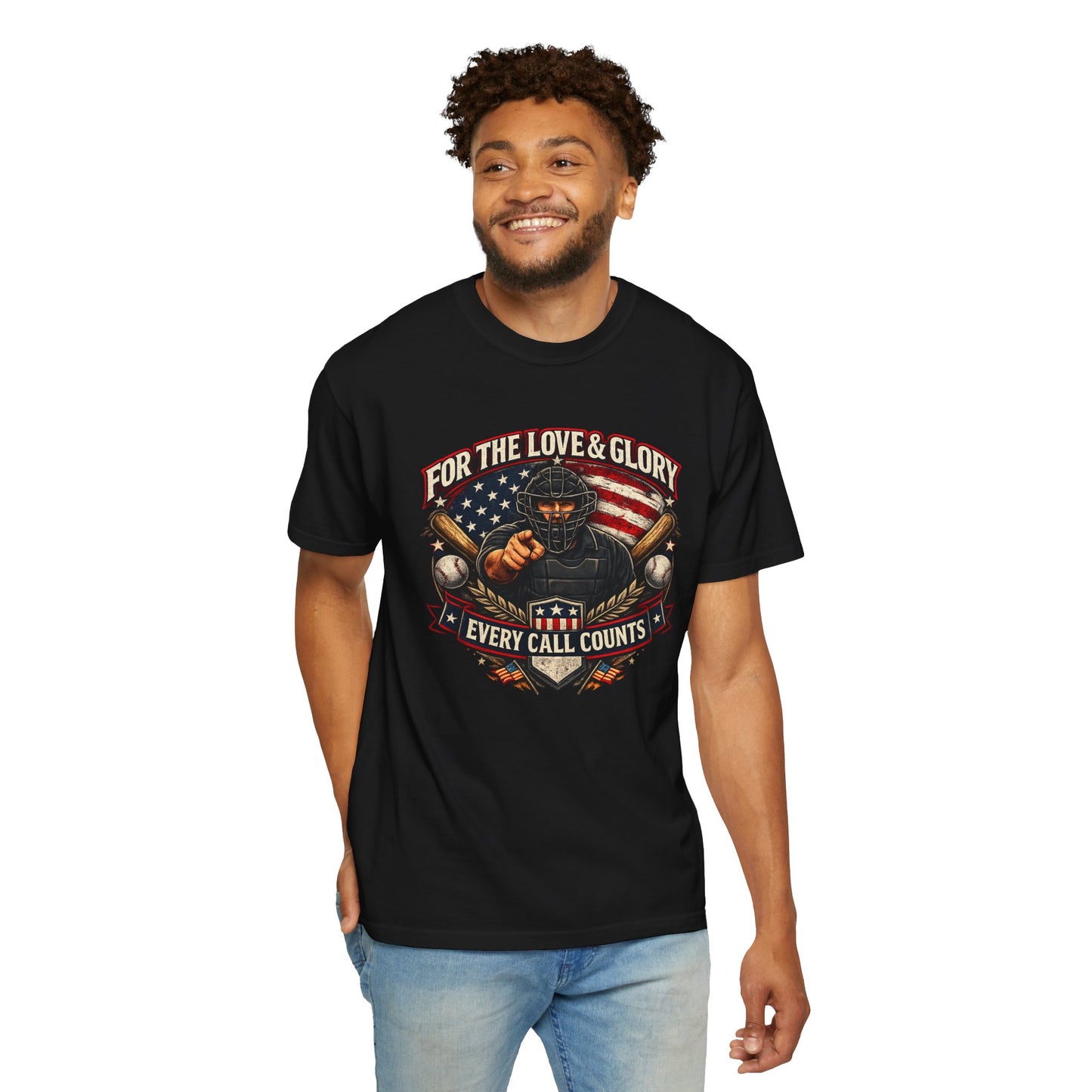 Every Call Counts™ Patriotic Umpire Tee