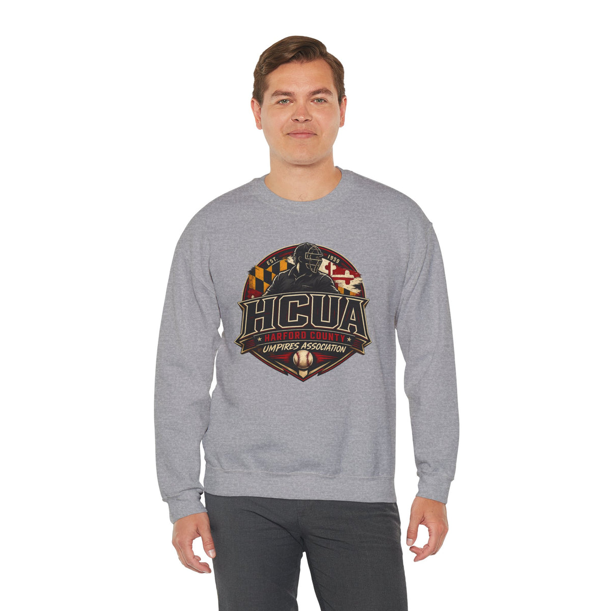 HCUA Umpires Crewneck Sweatshirt Gray