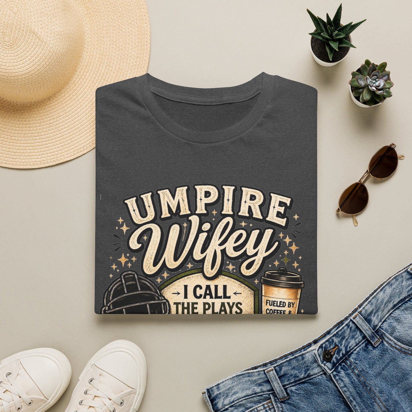 Umpire Wifey T-Shirt — 'I Call the Plays' Baseball Mom Shirt