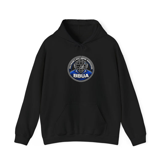 Baltimore Best Umpire Association Logo Hoodie – Retro Crest Sweatshirt