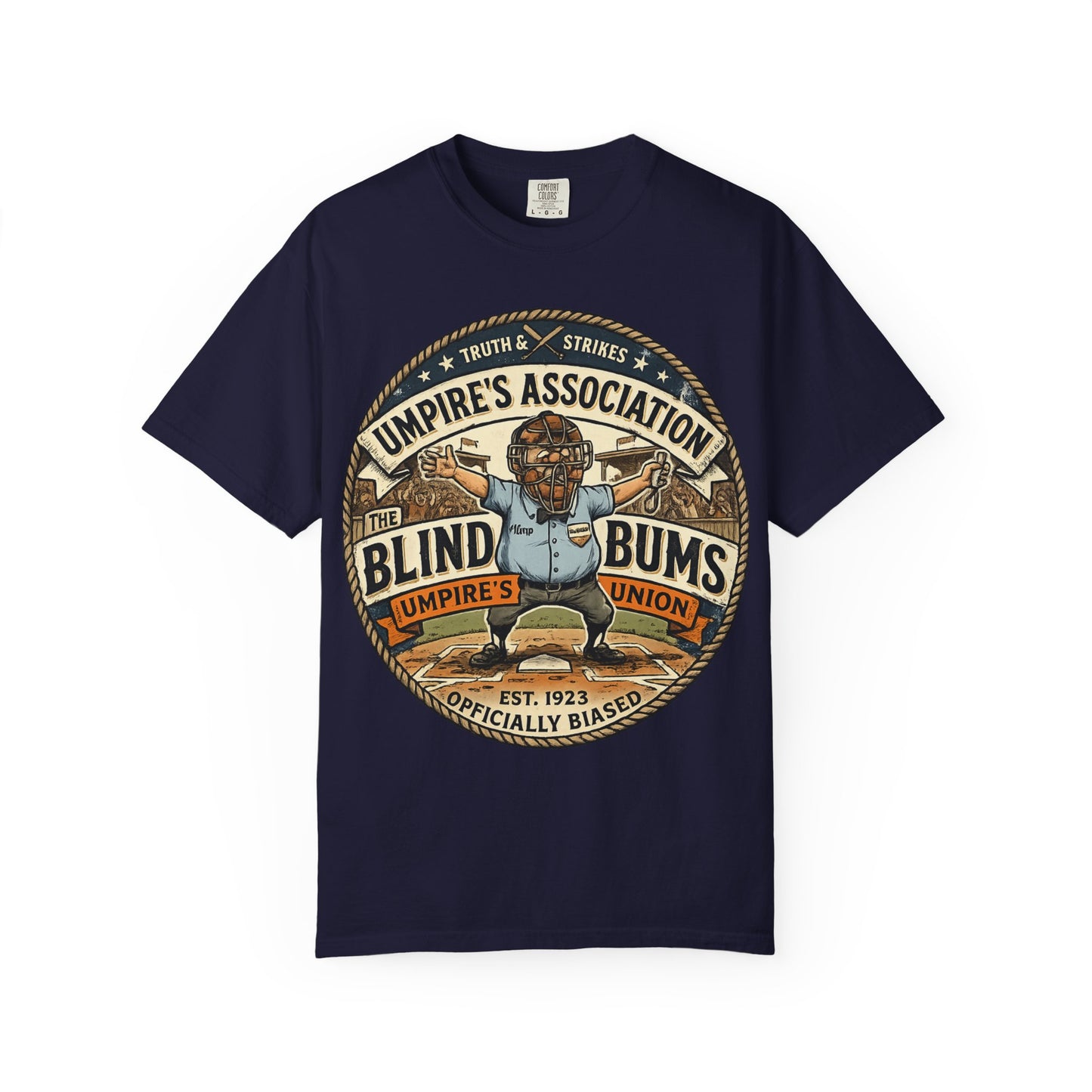 Umpire's Association "Blind Bums" Vintage Baseball T-Shirt