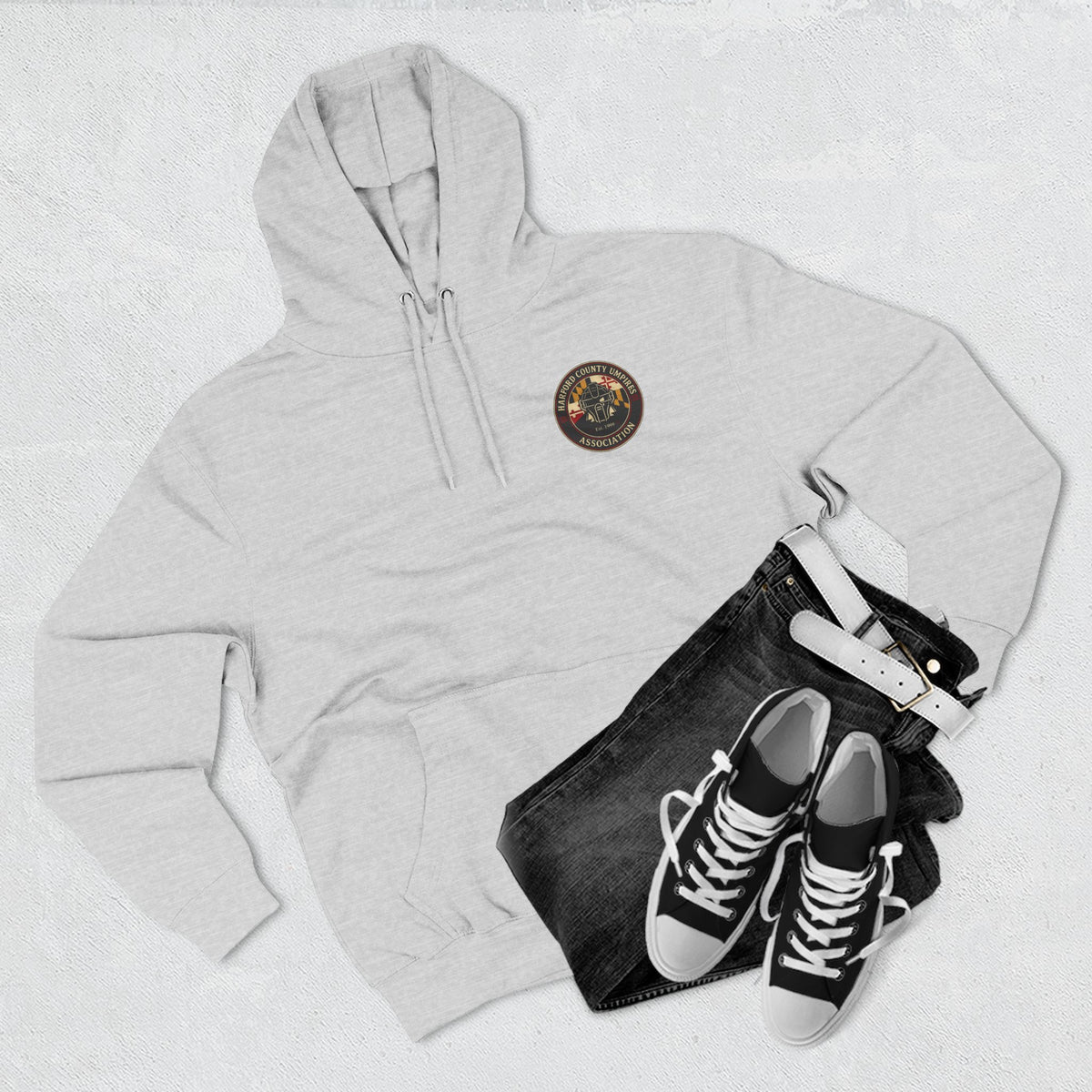 HCUA Premium Front & Back Logo Fleece Hoodie
