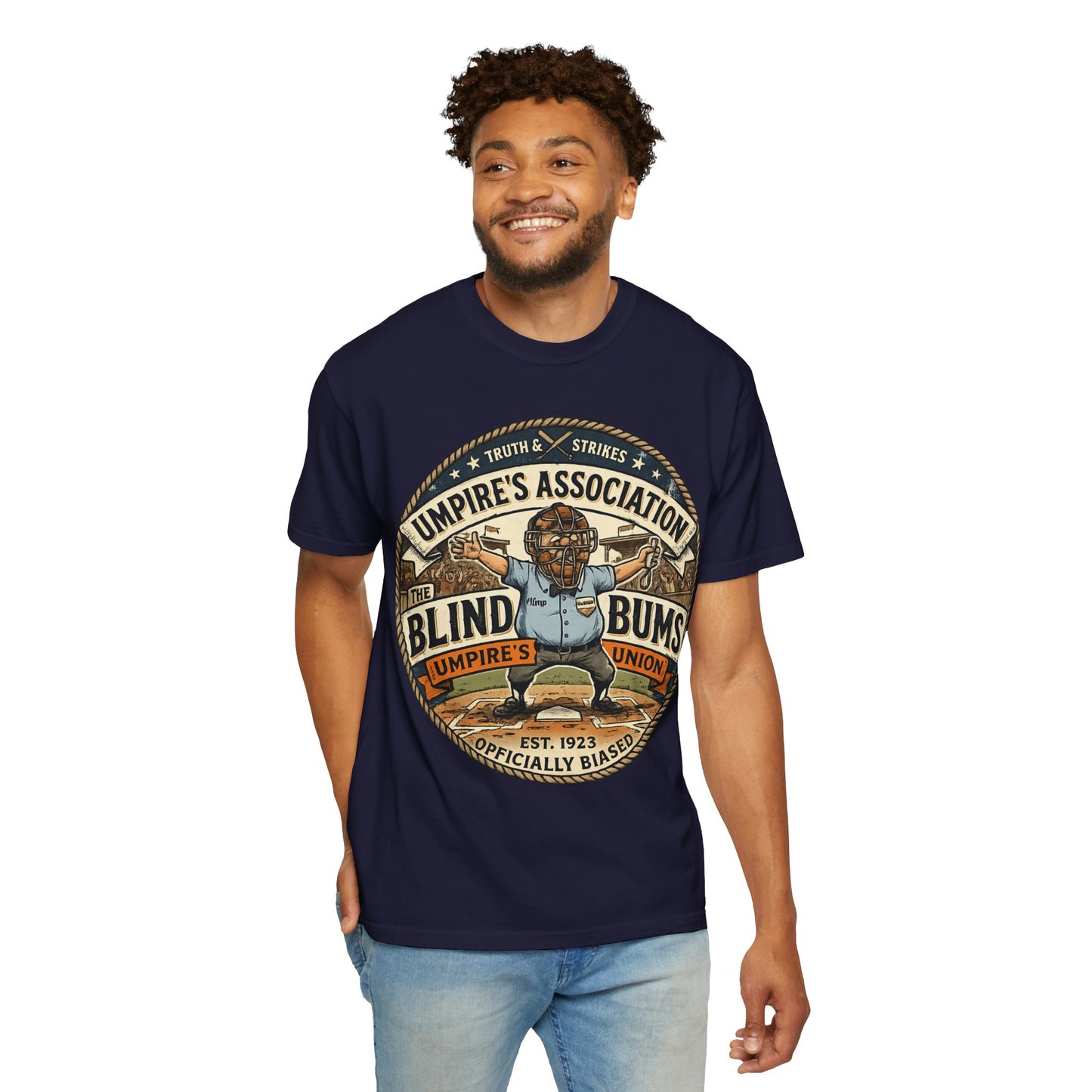 Umpire's Association "Blind Bums" Vintage Baseball T-Shirt