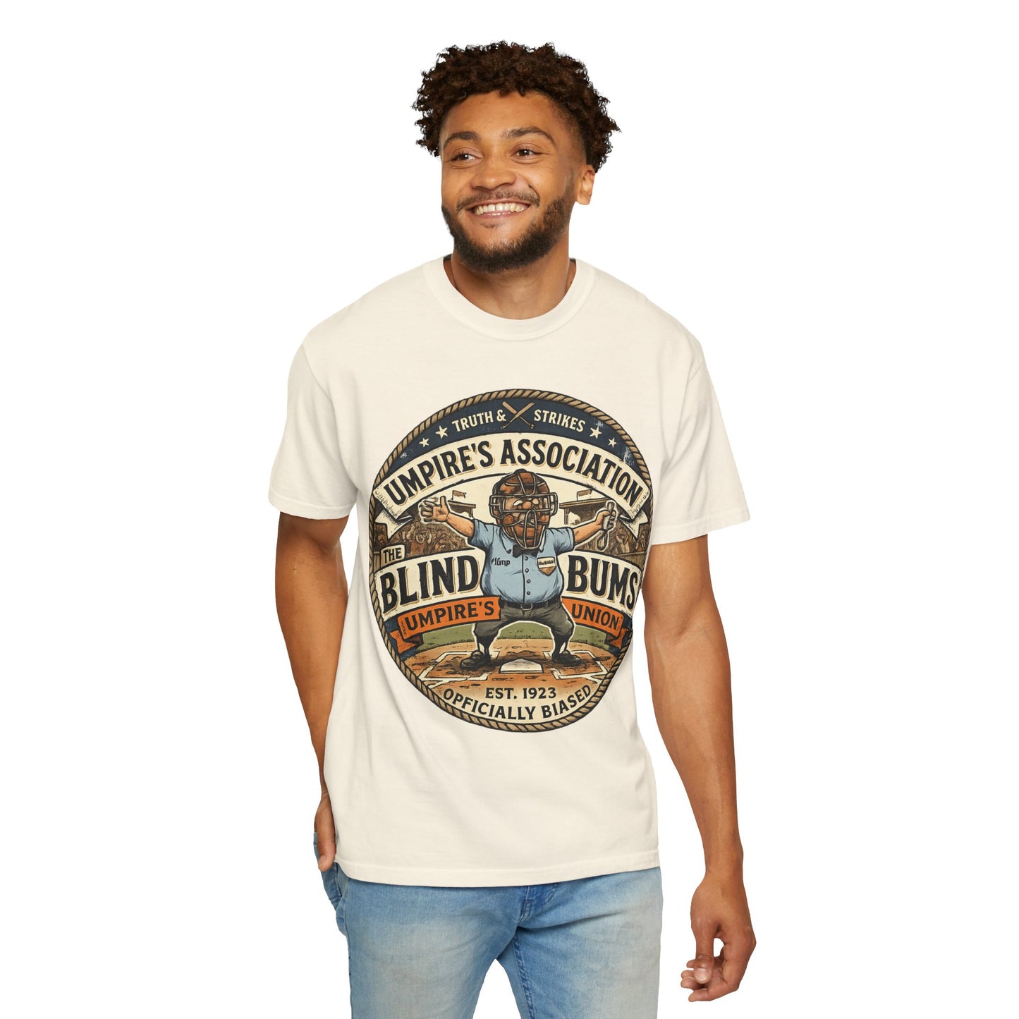 Umpire's Association "Blind Bums" Vintage Baseball T-Shirt
