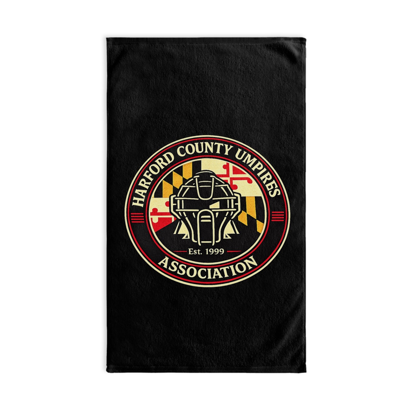 Harford County Umpires Association Hand Towel – Maryland Flag Logo